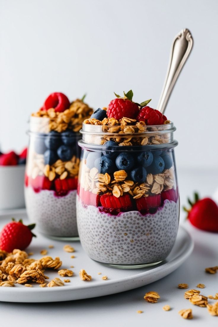 Peanut Berry Chia Power Pudding