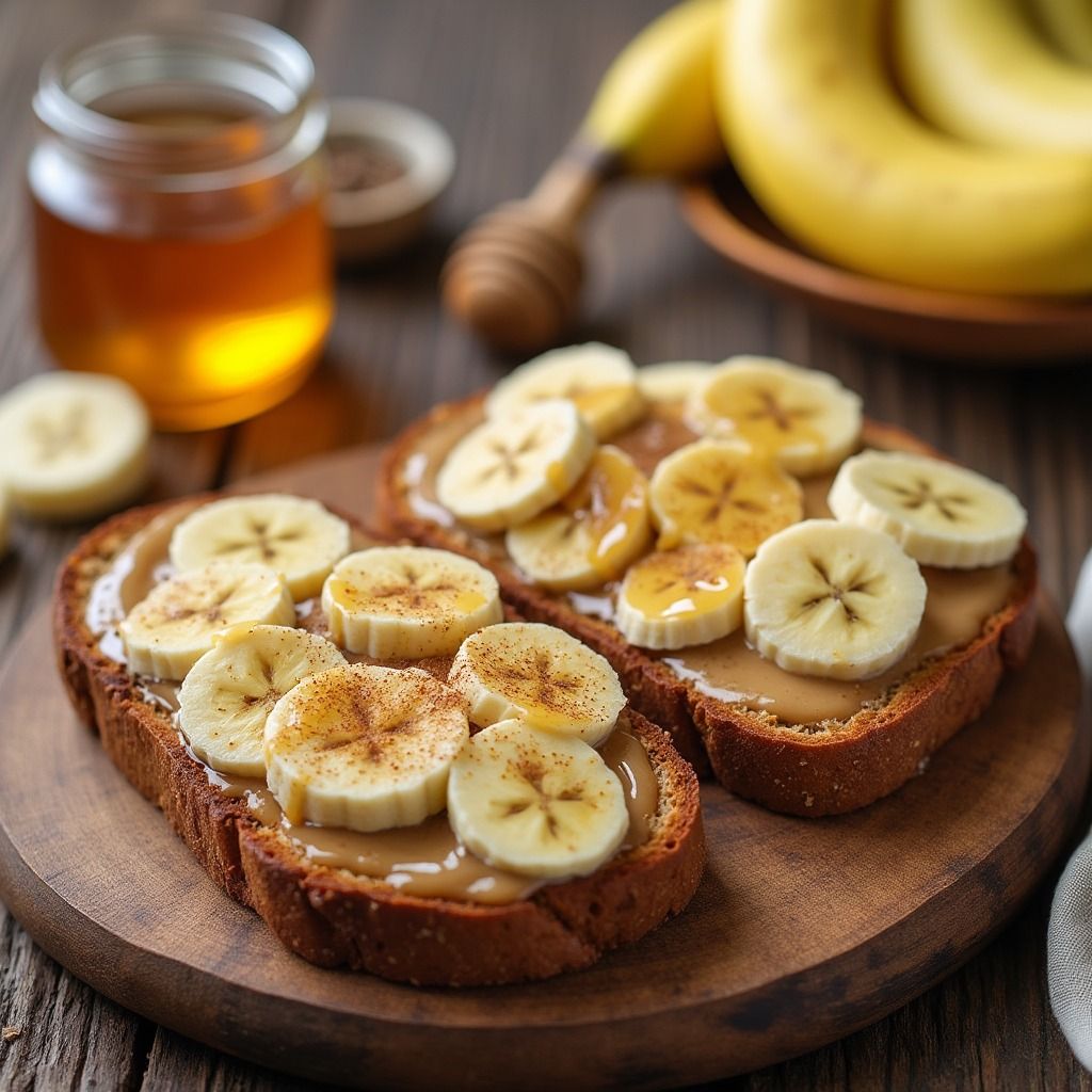 Honey Peanut Butter Banana Toast