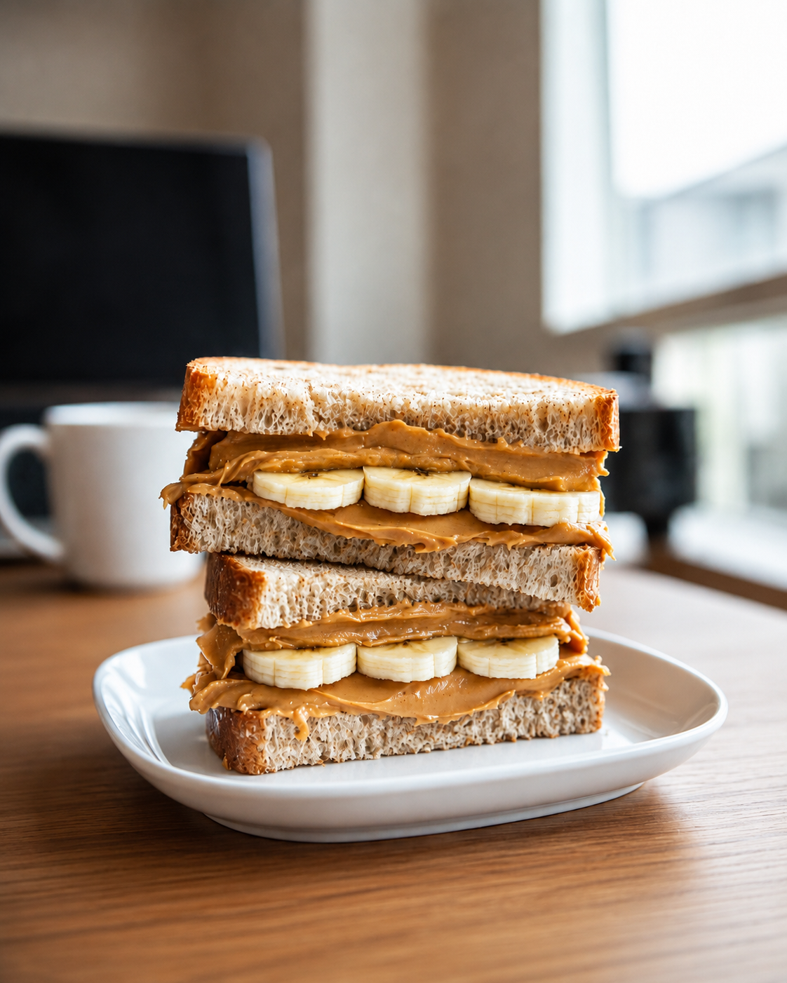 Classic Crunchy PB Sandwich Tower