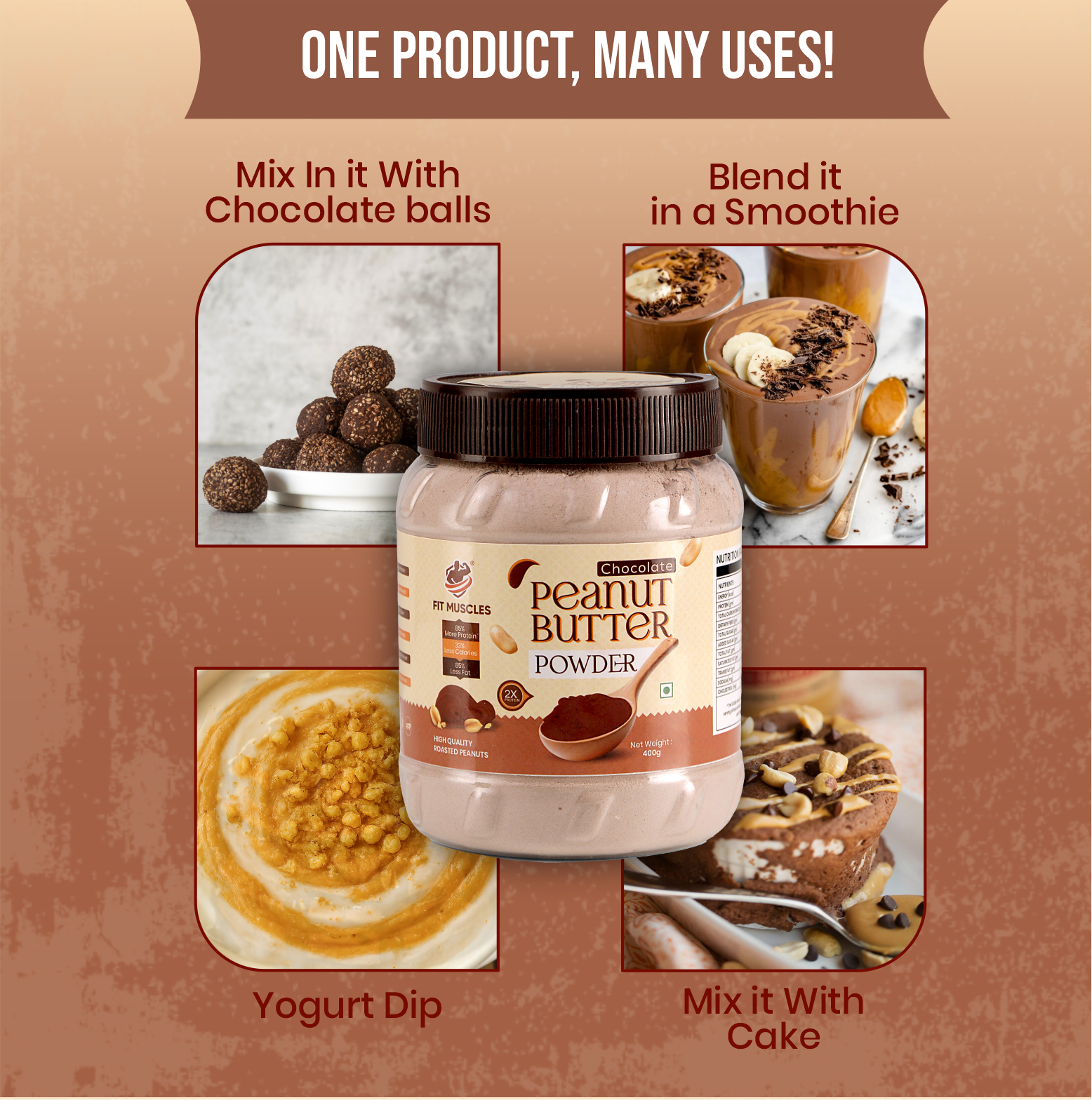 Chocolate Peanut Butter Powder