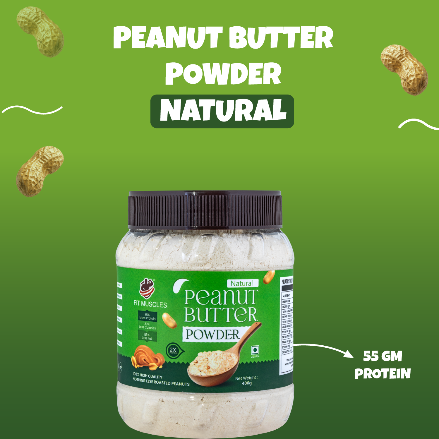 Natural Peanut Butter Powder