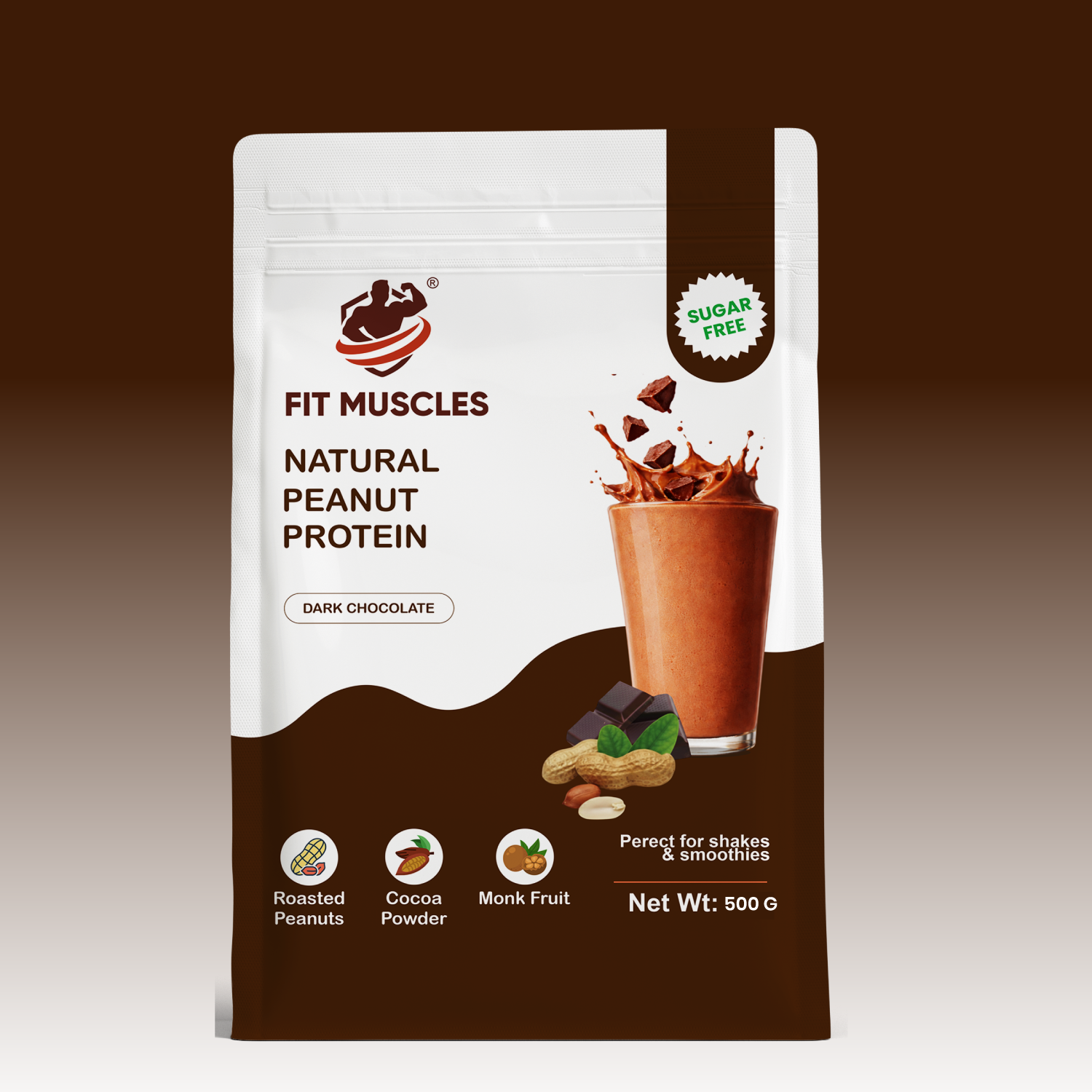 Natural Peanut Protein Powder-Dark Chocolate
