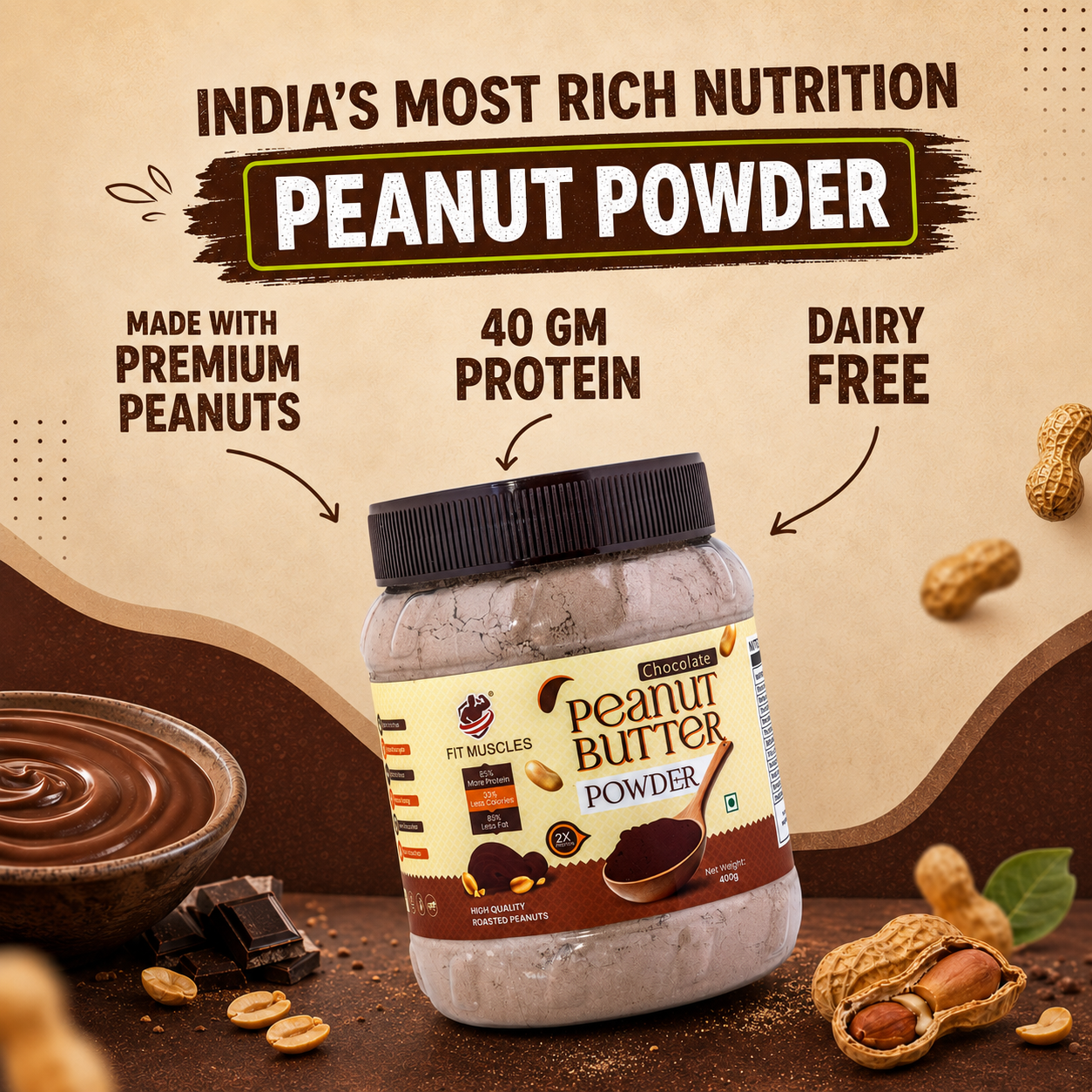 Chocolate Peanut Butter Powder