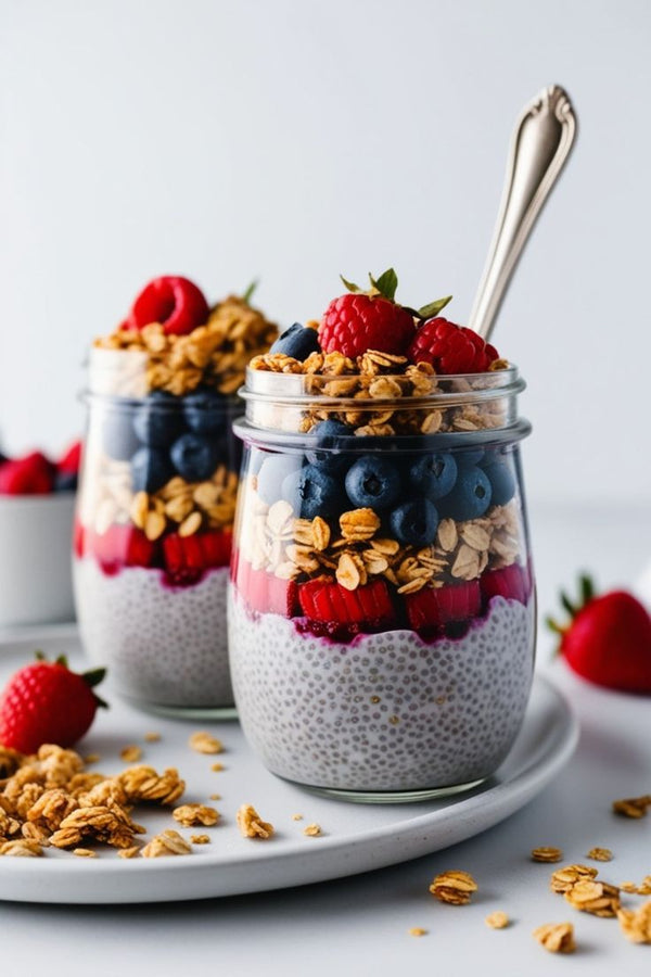 Peanut Berry Chia Power Pudding