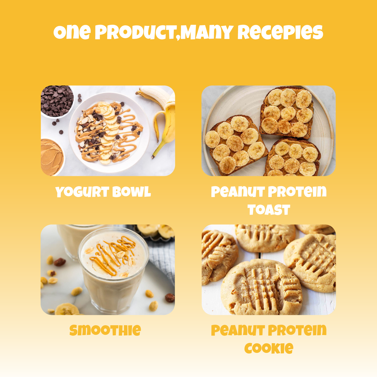 Natural Peanut Protein Powder - Mango