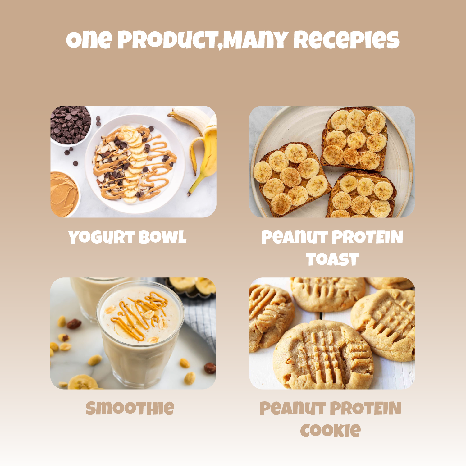 Natural Peanut Protein Powder - Coffee