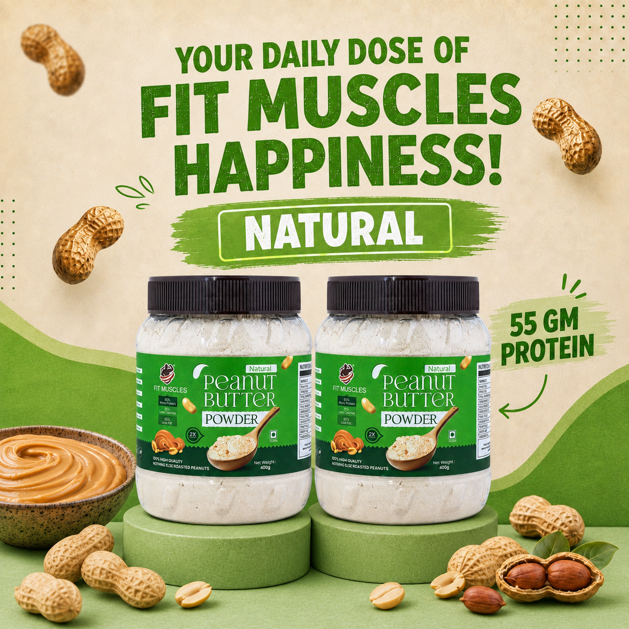 Natural Peanut Butter Powder
