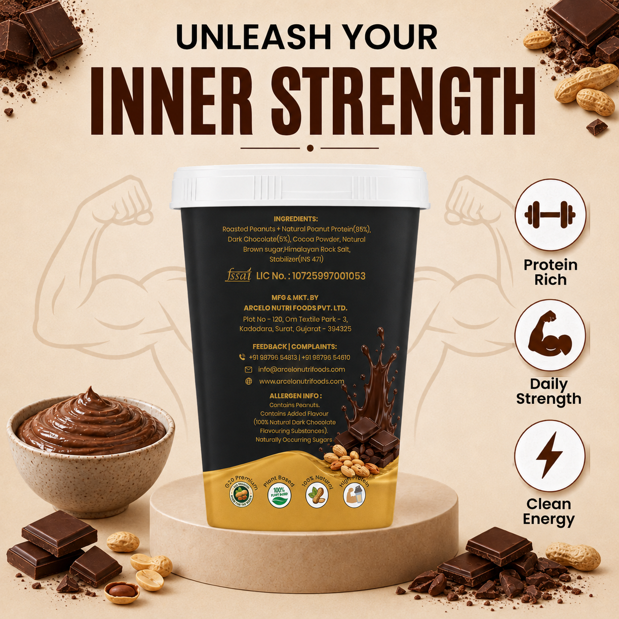 High Protein Chocolate Peanut Butter