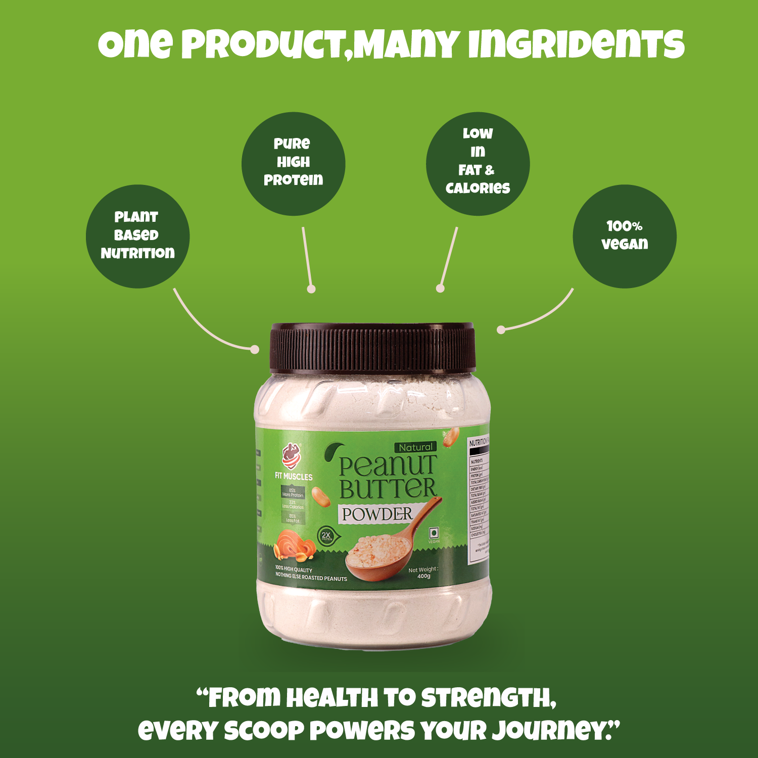Natural Peanut Butter Powder