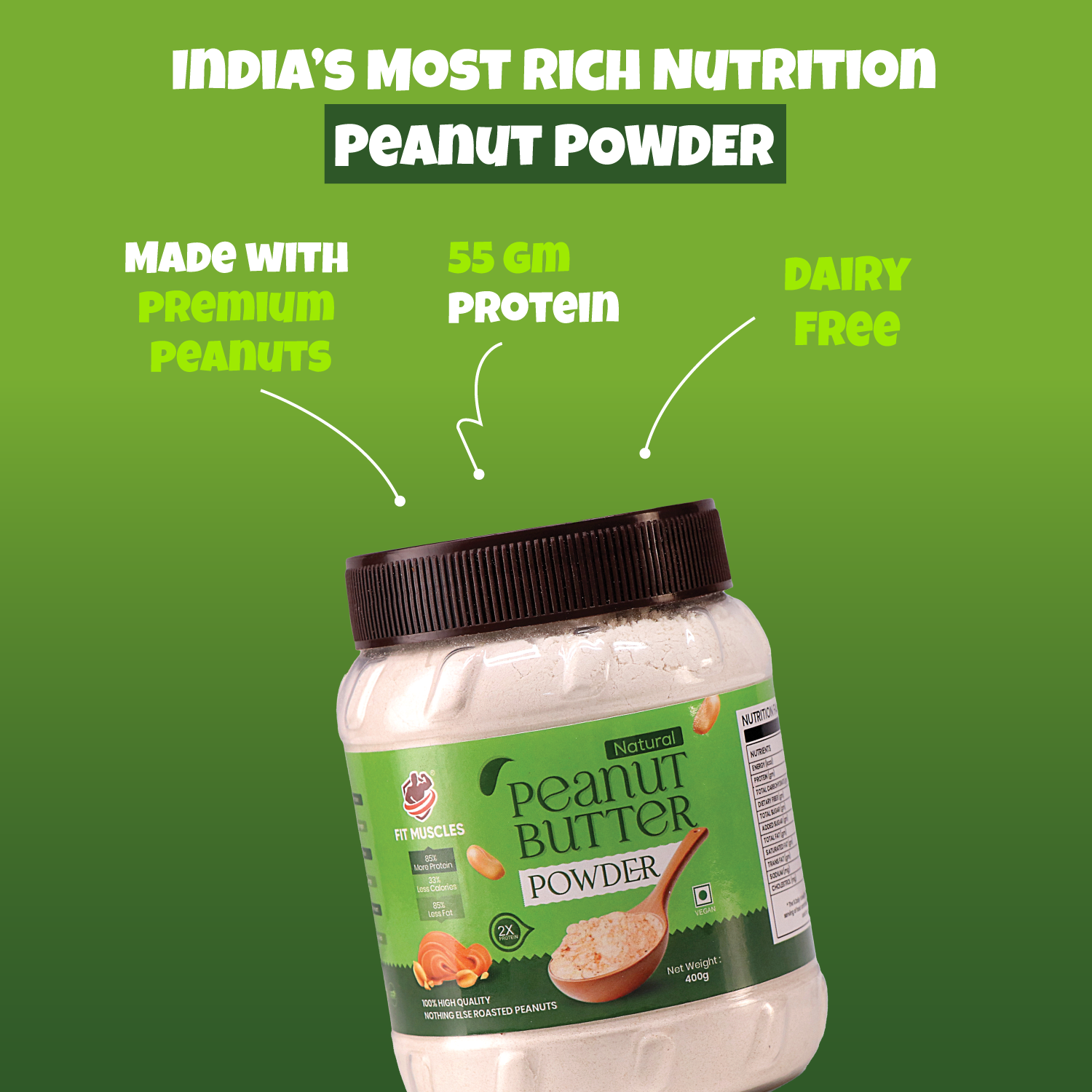 Natural Peanut Butter Powder