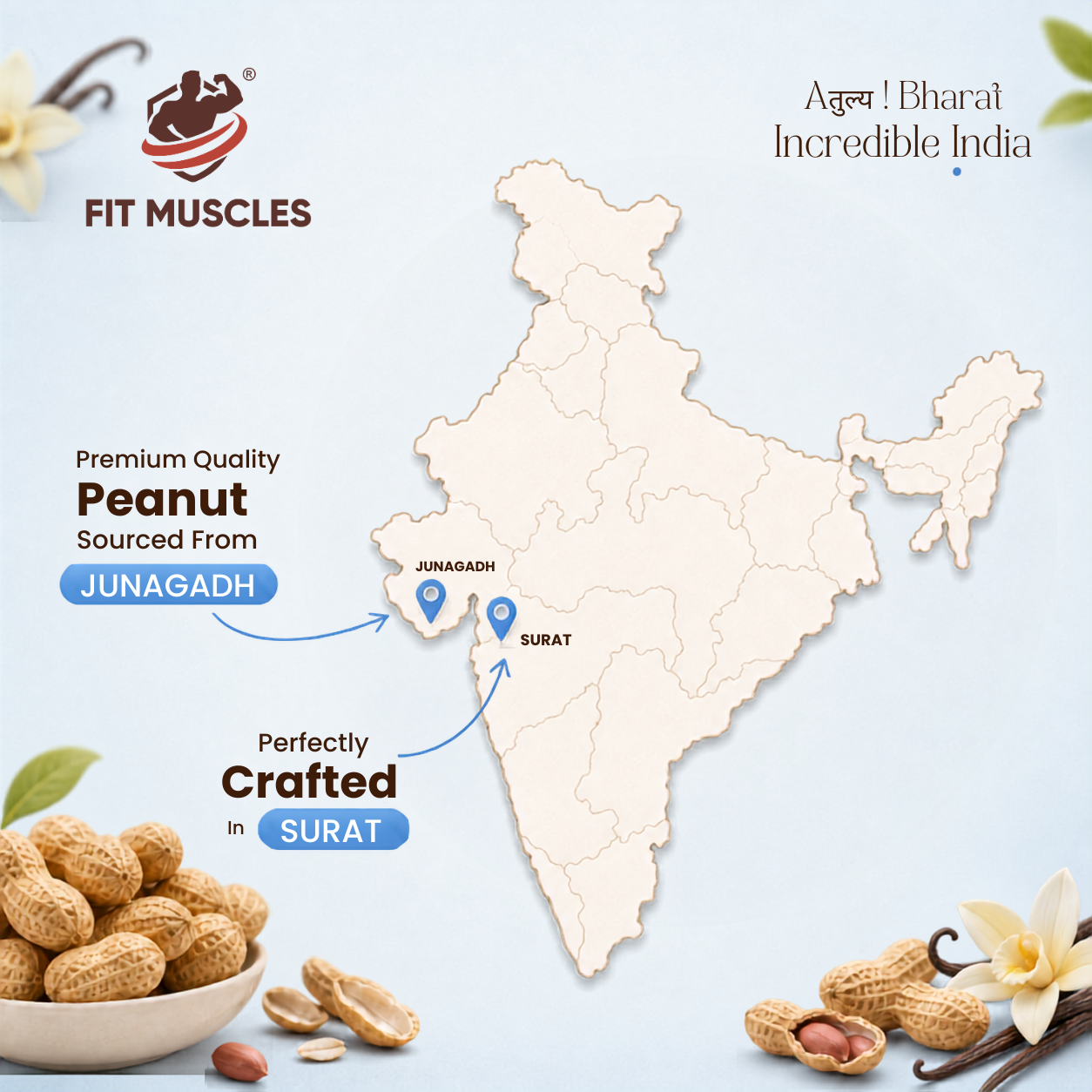 Natural Peanut Protein Powder - Vanilla