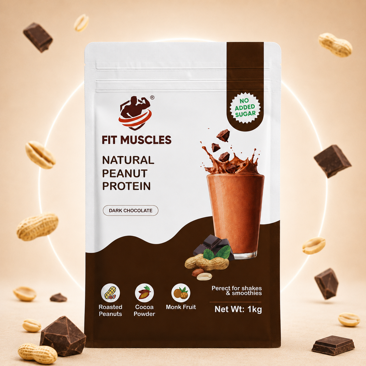 Natural Peanut Protein Powder-Dark Chocolate