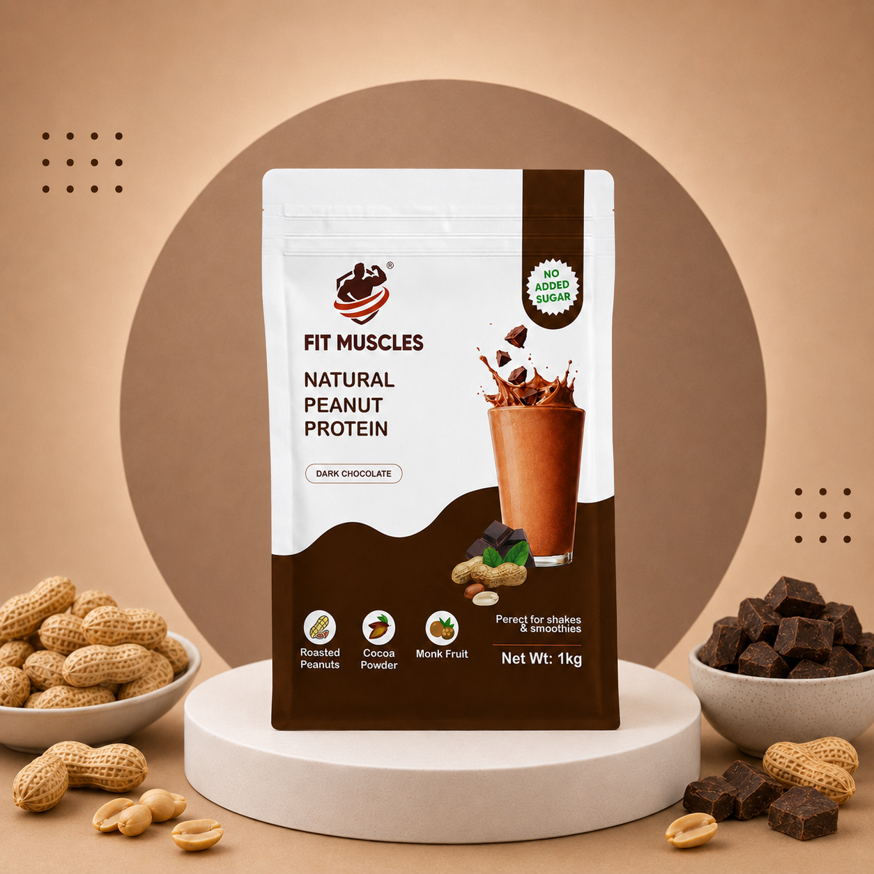 Natural Peanut Protein Powder-Dark Chocolate